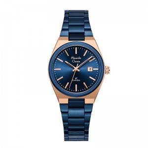 Alexandre Christie AC 8713  Rosegold Blue Lady LDFURBU